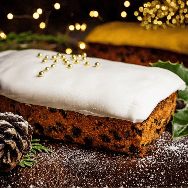 image of 2 Christmas cake loaves