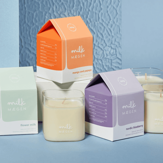 image of Milk carton candle