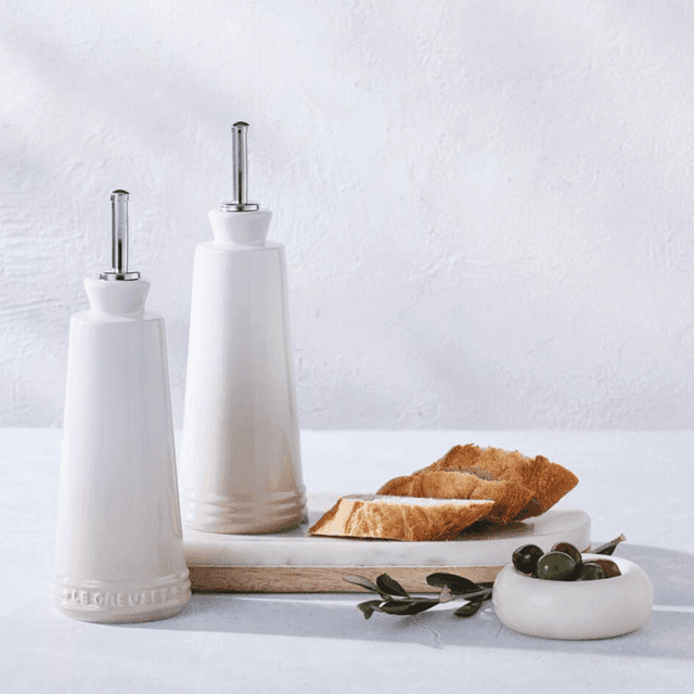 image of Stoneware oil & vinegar set